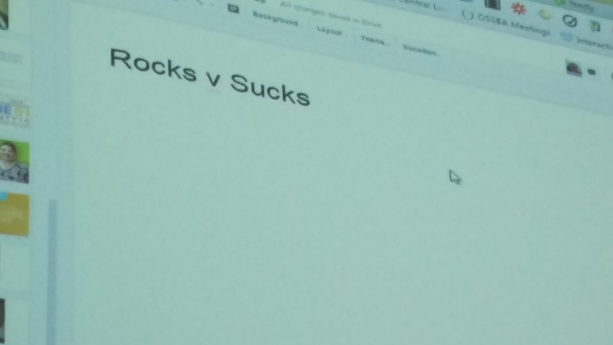 VickyNorth3's tweet photo. Ready to learn if it rocks or sucks #EdCamp918 https://t.co/dHpBtaorFh