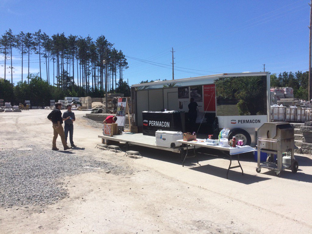 Join #Permacon @ <a href="/masonsmasonry/">Mason's Masonry</a> for their Grand Opening in Barrie today!  <a href="/kelitapermacon/">Kelita Wobito</a> <a href="/permaconjohn/">John Sanchez</a> <a href="/Permacon/">Permacon</a>
