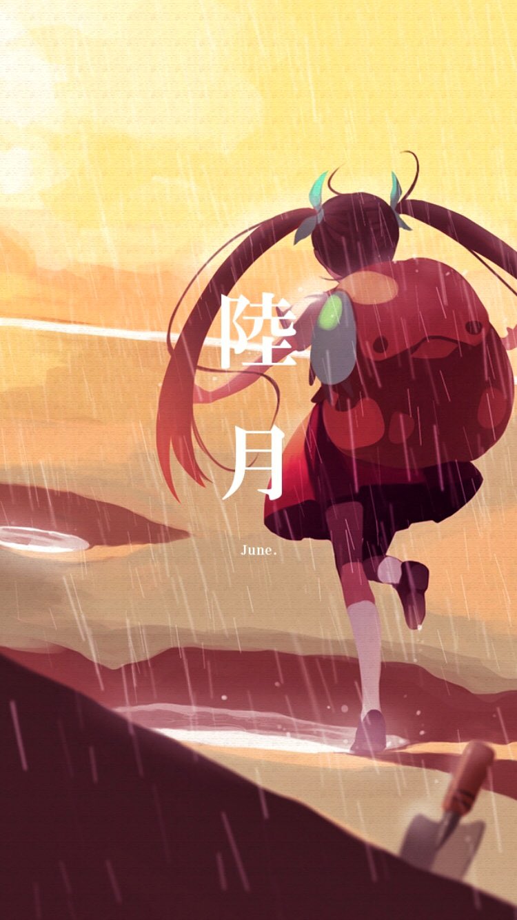 蟻巣 睦月は八九寺真宵ちゃんですね Z コントラストと彩度少し上げたらもっと良くなった気がする 今月の壁紙はこれかな T Co Cmoiby5ta4 Twitter