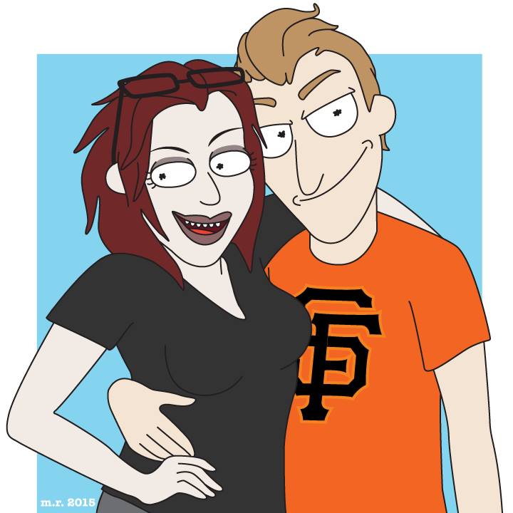 rascal_queen's tweet photo. Rick &amp; Morty portrait for my girl Chandra @brakco! #RickandMorty https://t.co/dYYq9mglUT