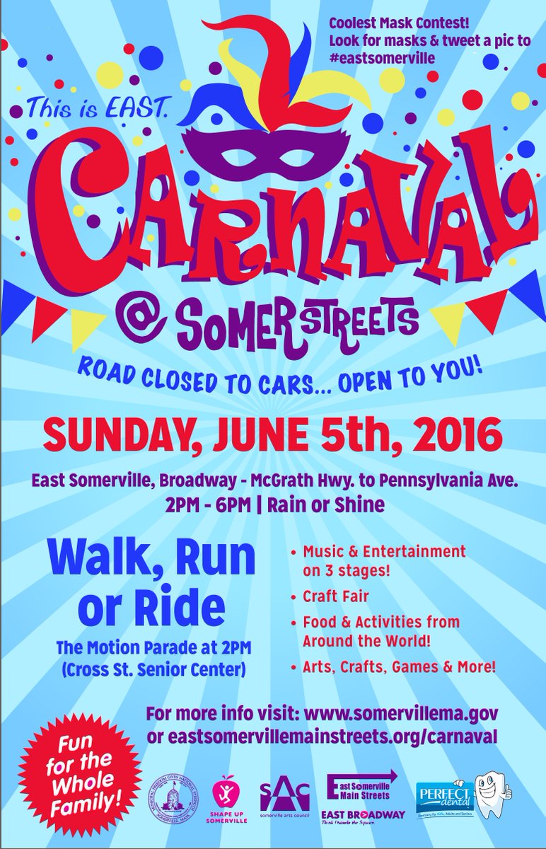 federator1's tweet photo. Sunday! We play @EastSomerville SomerStreets!! 3:30pm front of MudFlat Studio. C u there! #carnaval #somerville https://t.co/VuM3d6RSiU
