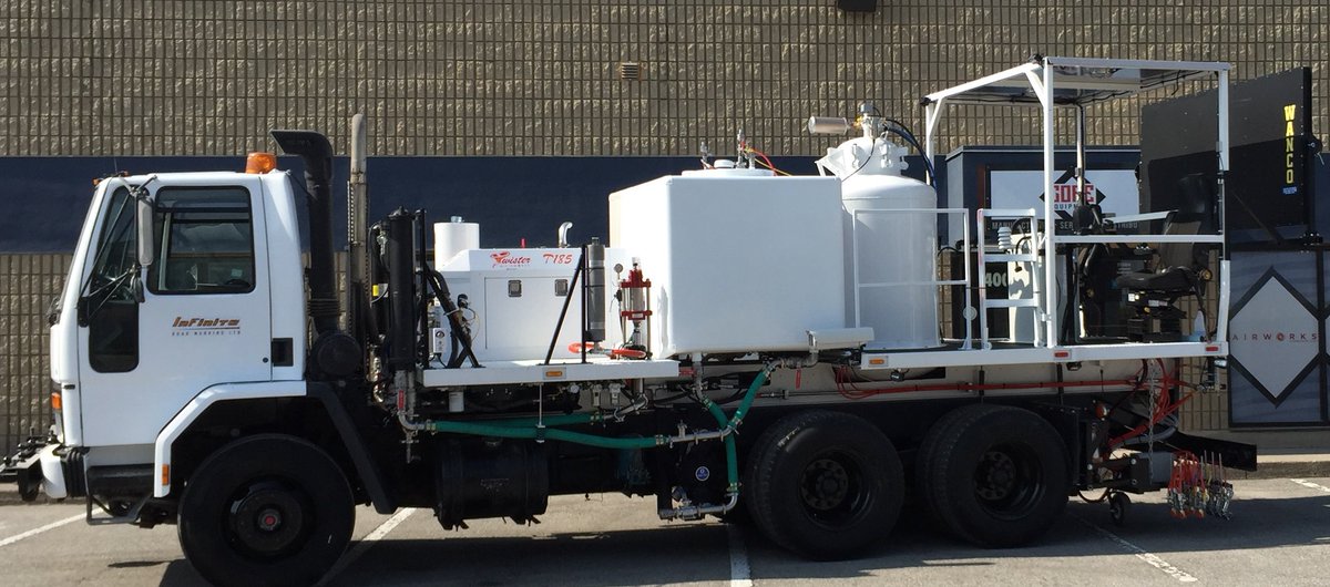 AirworksCanada's tweet photo. .@paint or prepare your surface with a T185 Compressor on mobile units.  #Pittsburgh #streetwork #paintsolutions https://t.co/fVA2nynv2y