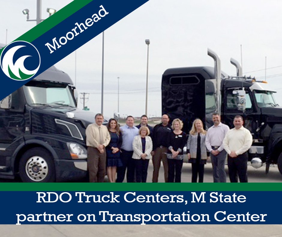 RDO partners w/ <a href="/MStateCollege/">Minnesota State Community and Technical College</a> on Transportation Center <a href="/mstatemoorhead/">M State Moorhead</a> bit.ly/20Tm1hs