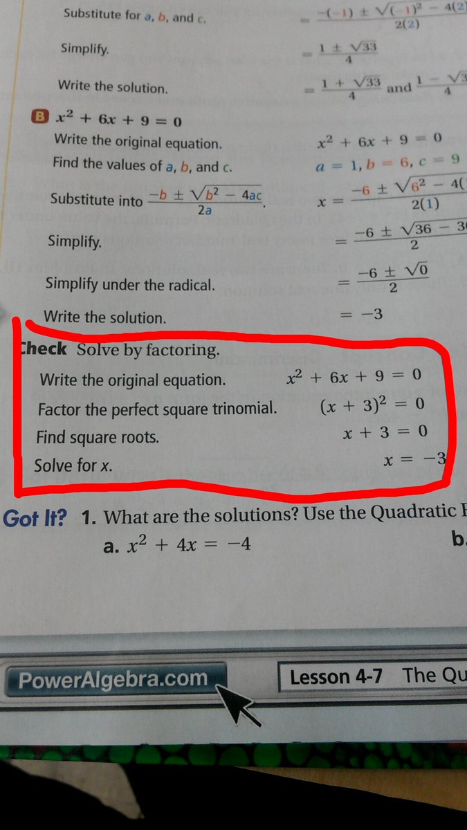 QuadraticForm_'s tweet image. The Q.F. works even when you can solve by factoring! 🆒 Here&apos;s  how to check if your answer is right ✅✔or wrong ✖