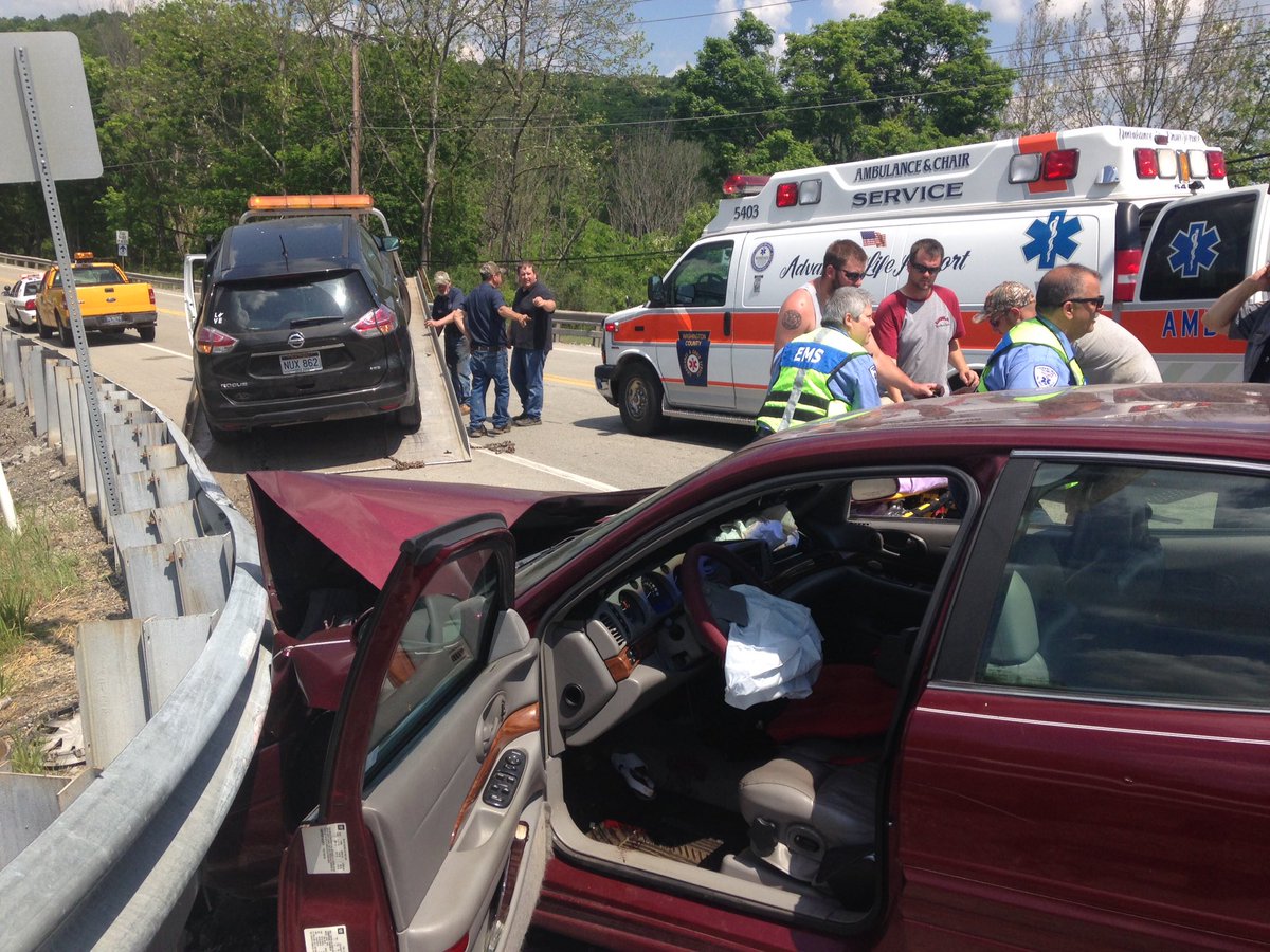 2 car accident Rt. 40 &amp; 519. 1 Lifeflighted, 3 minor injuries. #ORnews