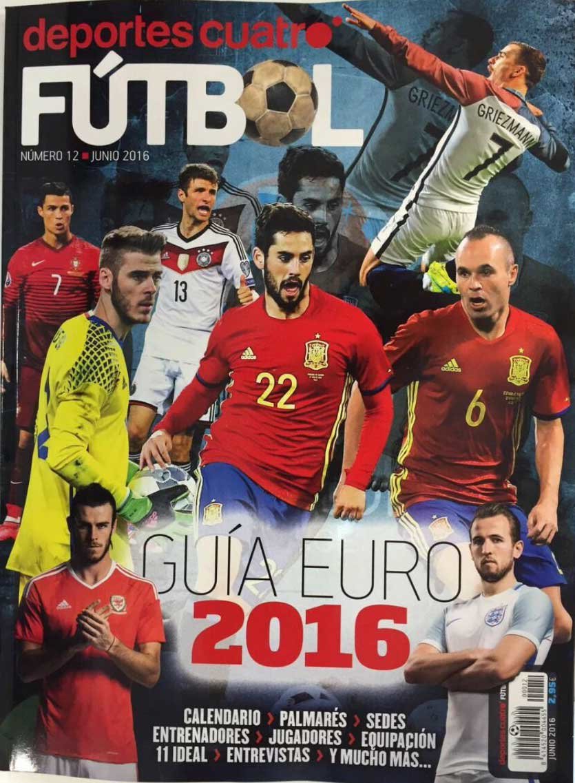 Grande la Guia de la Eurocopa de Deportes Cuatro con ISCO en la portada.