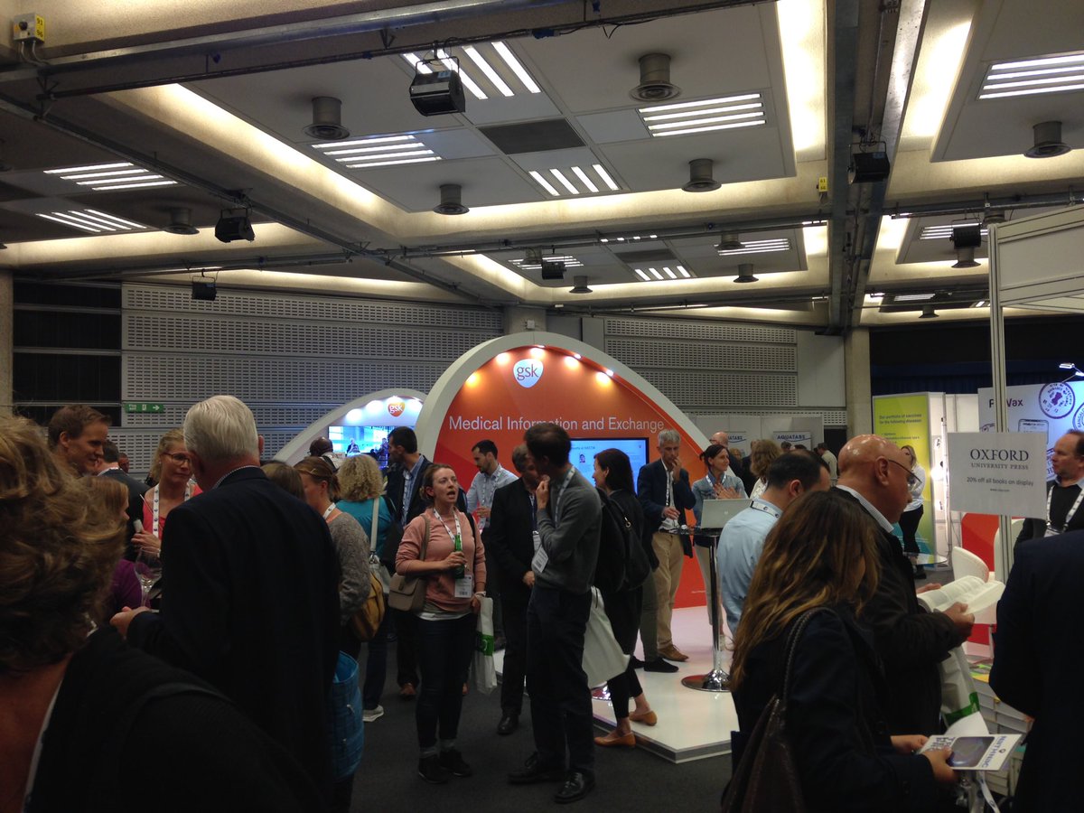 NECTM6's tweet image. Well deserved welcome drinks and opening of the exhibition at the end of day 1 #nectm6 #GSK