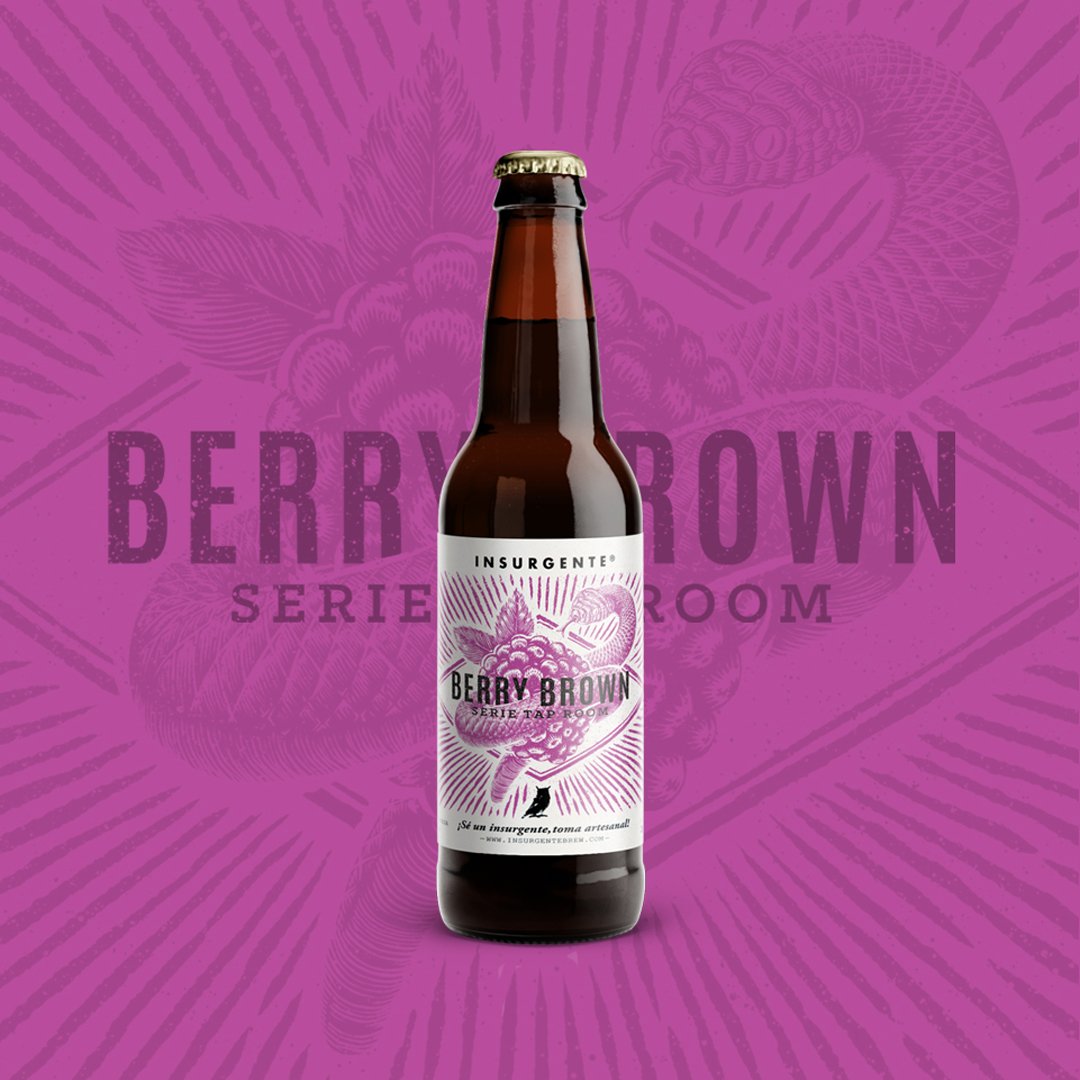 Eraboystudio's tweet photo. Etiqueta para @insurgentebrew Proyecto: https://t.co/8zNdn02W8L #beerlabels #beer #berrybrown #cerveza #illustration https://t.co/o565qR4PtE