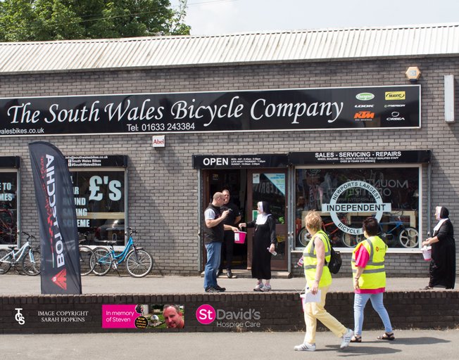 HopkinsSarah's tweet photo. On yer bike at #Walk4Steve! @Jhakeylew @SDFHC @thenewporters @southwalesbikes Album.. https://t.co/lmUbxazcqk https://t.co/Y5wY5XY7nL