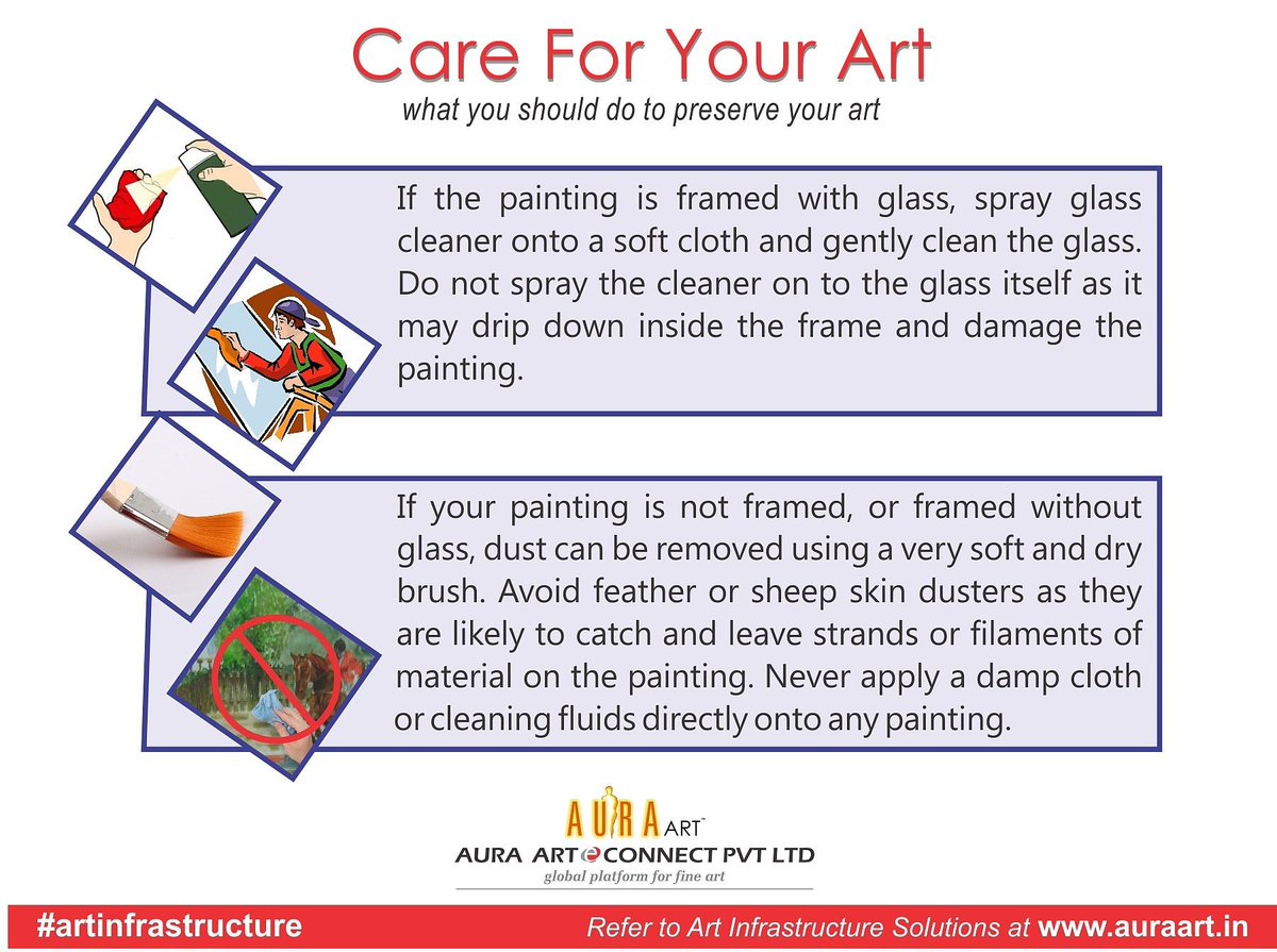 AuraArteConnect's tweet photo. Presenting art of cleaning your art. More about "Care for Your Art" at https://t.co/pbqSUtNMP2..
#artinfrastructure https://t.co/Sv9Uh1F648