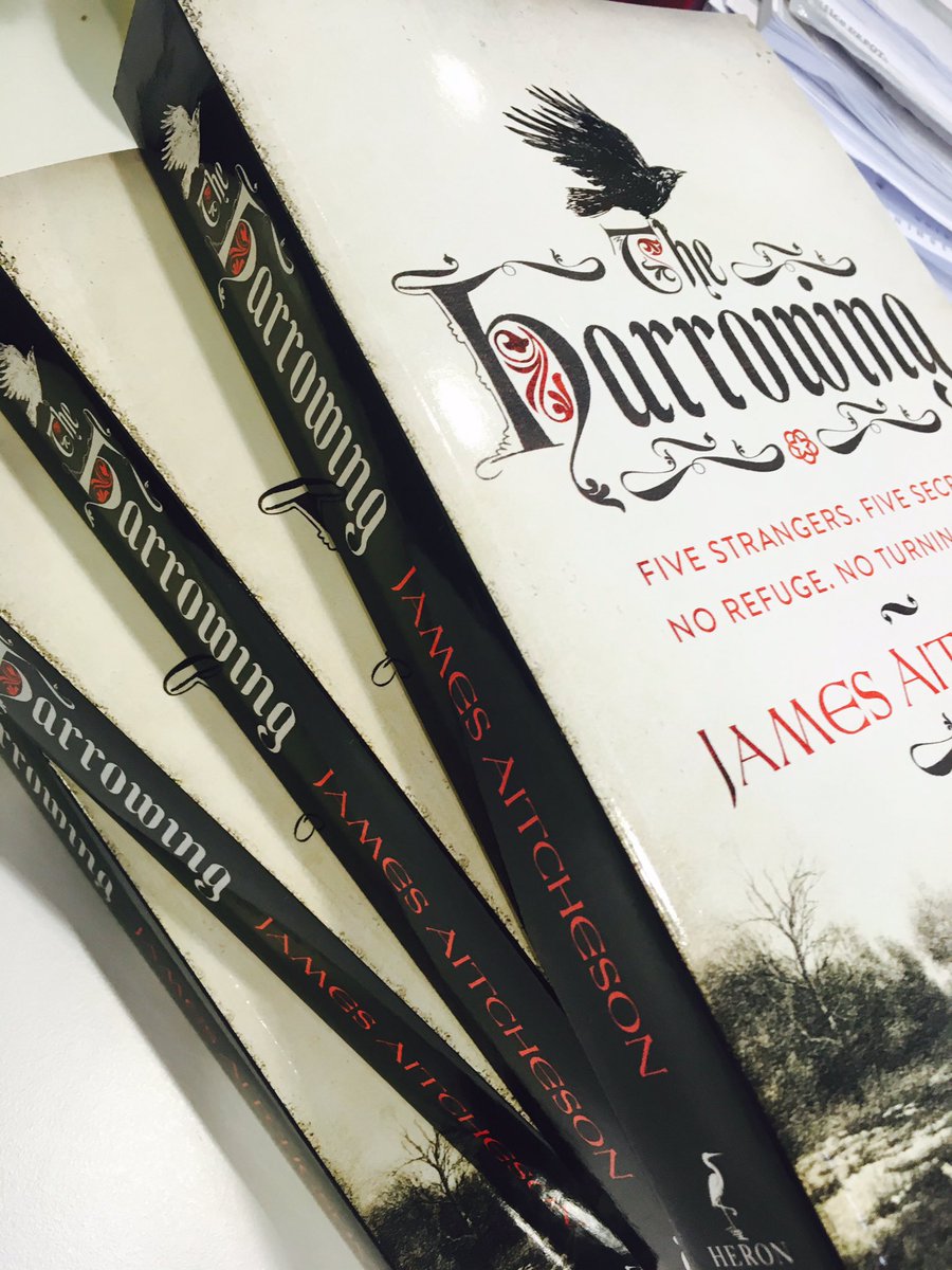 Sending out shiny proofs of @JamesAitcheson's fab #TheHarrowing to some v.lucky booksellers. Happy reading guys!