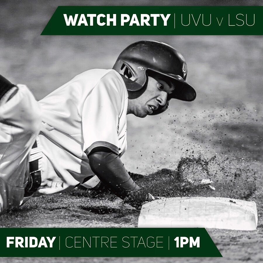 GoUVU's tweet image. BSB | Slide over to Centre Stage @ UVU this Friday @ 1 to watch our boys take on LSU!
#GeauxWolverines
#RoadToOmaha