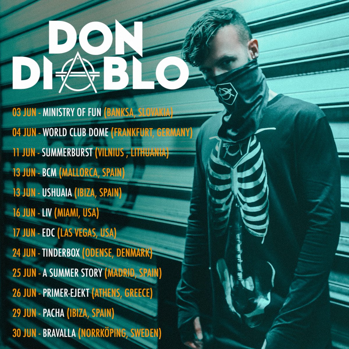 Rockin' Ibiza, Germany, Lithuania, Spain, Denmark, Slovakia, Greece and the USA this month! Where will I see you!?