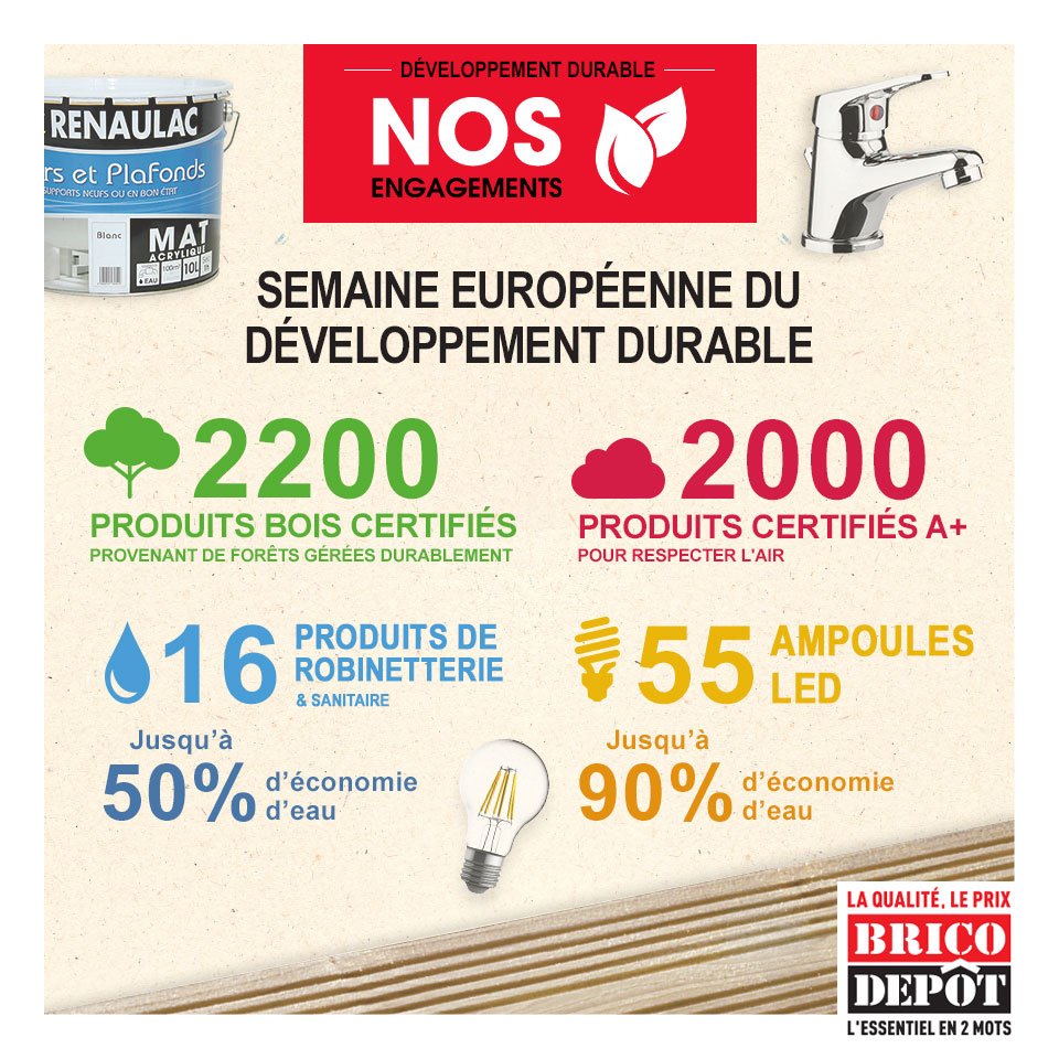 C’est la semaine du développement durable, agissons ensemble et faites des économies grâce à nos éco-produits #SEDD