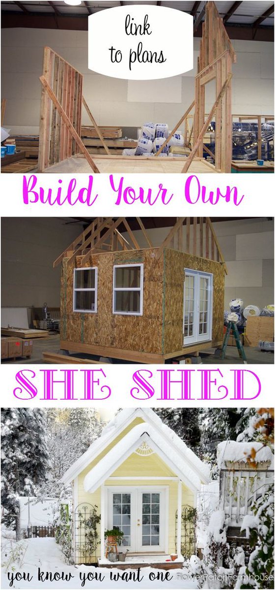 Build a cute She #Shed with this #DIY totourial! ow.ly/Z1WyC