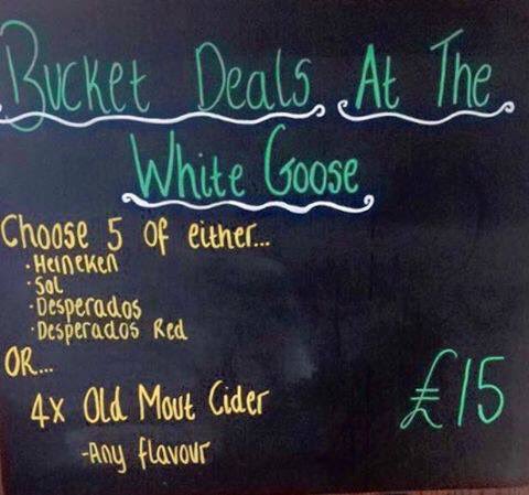Pinch Punch First Bucket of the Month#heineken #sol #desperados #desperadosred #oldmoutcider #thegoose #pocklington