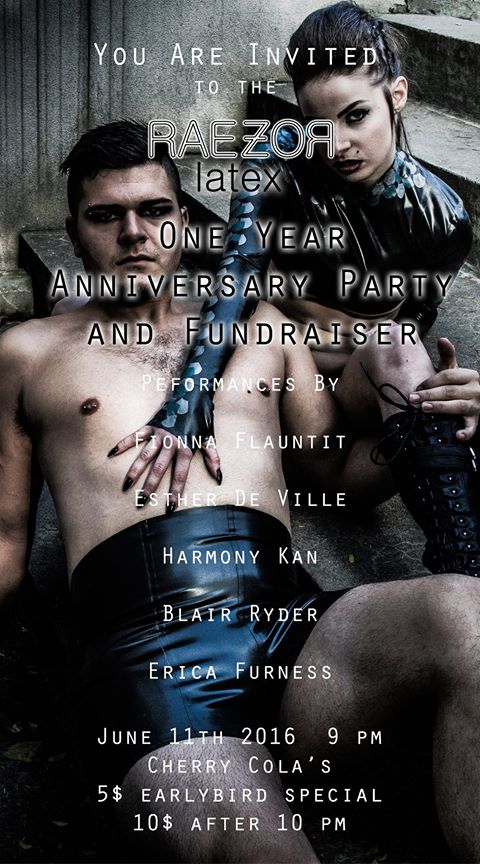 Counting the days until our anniversary party. Prizes, performances, latex &amp; more! goo.gl/S9F3IY #Toronto