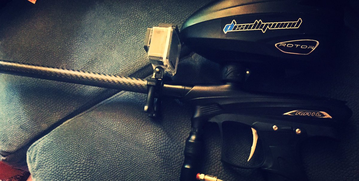 NefariousPB's tweet photo. My crispy setup😈. #deadlywind barrel #carbonfiber 🔥🔥🔥 . #proto #rail 2011. #Rotor hopper. @deadlywind https://t.co/hB4vkIy3JJ