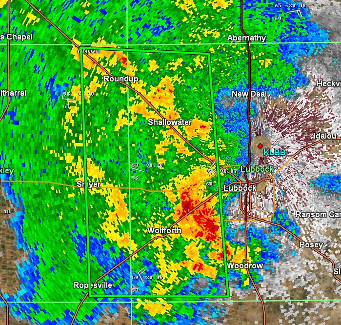 A FLASH FLOOD WARNING is in effect for west Lubbock until 2 pm. Heavy rainfall will cause significant flooding!