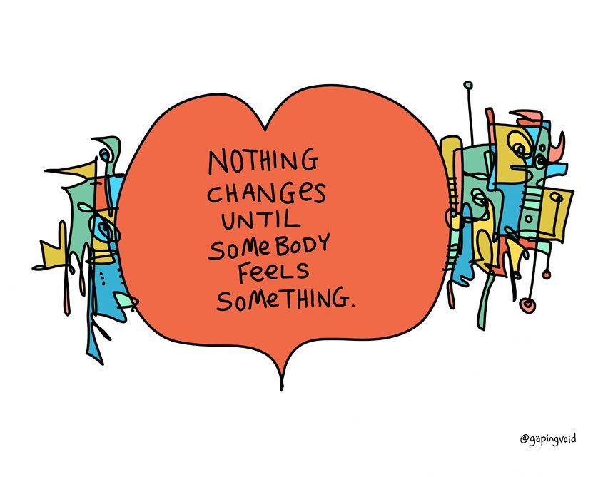 Nothing Changes Until Somebody Feels Something puls.ly/xazrFw