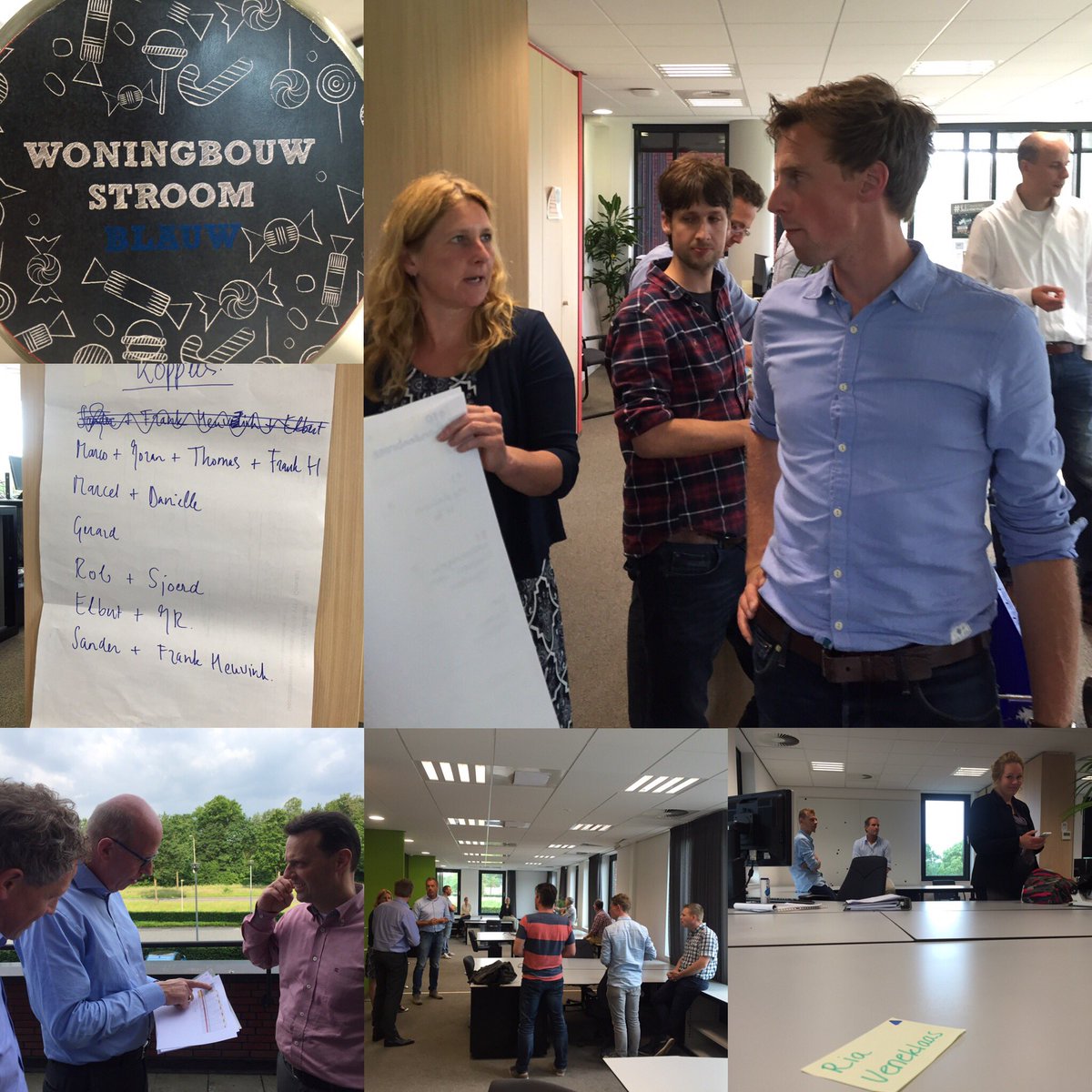En ook de werkplekken zijn binnen no-time weer ingedeeld! #zelfsturing #energie