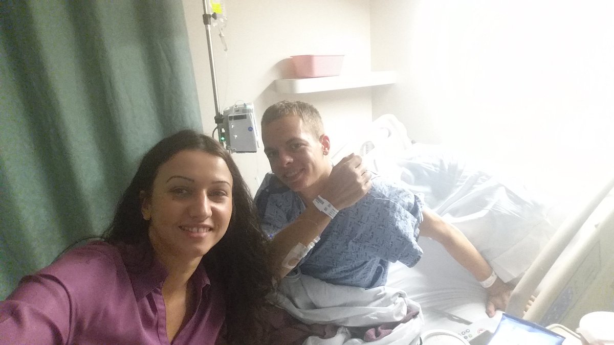 GabbyMihov's tweet photo. We were so excited of his arrival and gave him so many hugs that he ended up here.Get well soon,Steven! #caraccident https://t.co/UzW2Z9JAKF