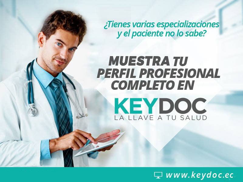 Keydocec's tweet image. Creando tu perfil en KeyDoc tendrás más pacientes que soliciten tu servicio
Empieza ahora : bit.ly/1RZKZvL