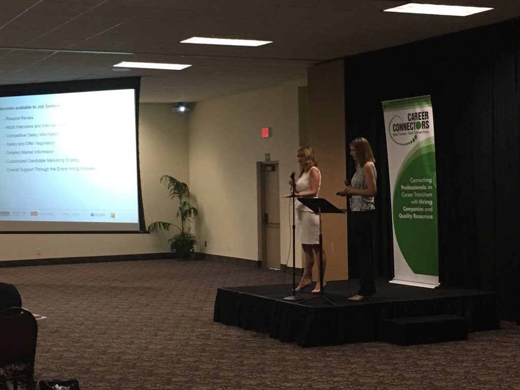 CareerConnected's tweet photo. Katy and Nicole @ajilon and @ParkerLynch - dynamic duo looking for great talent. #Phoenix #jobs https://t.co/d2ecfI1IGr