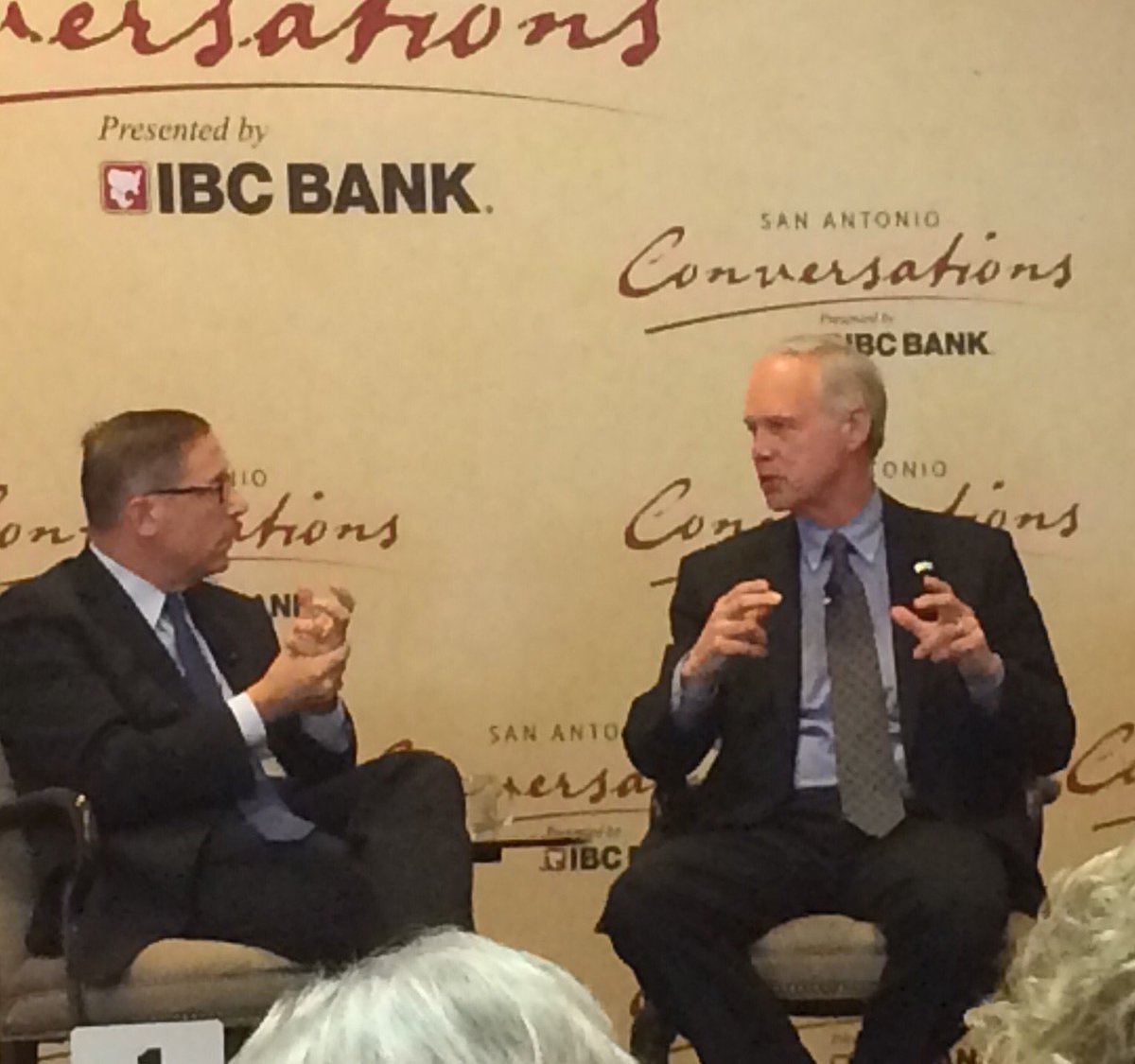 kellilepp's tweet image. Another great #SAconversations this time with @RonJohnsonWI and @evanasmith
