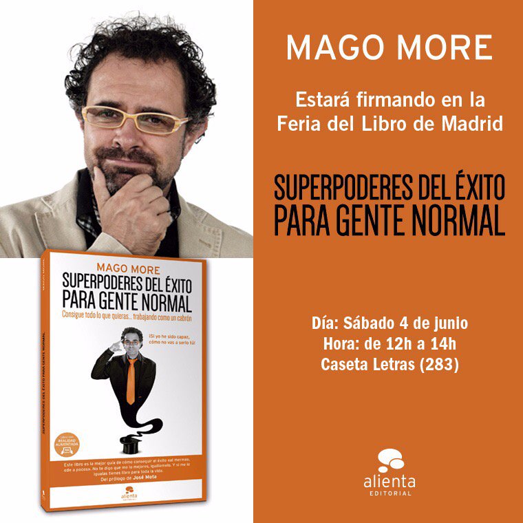 Mago More on X: Estaré firmando en la feria del libro de Madrid   / X