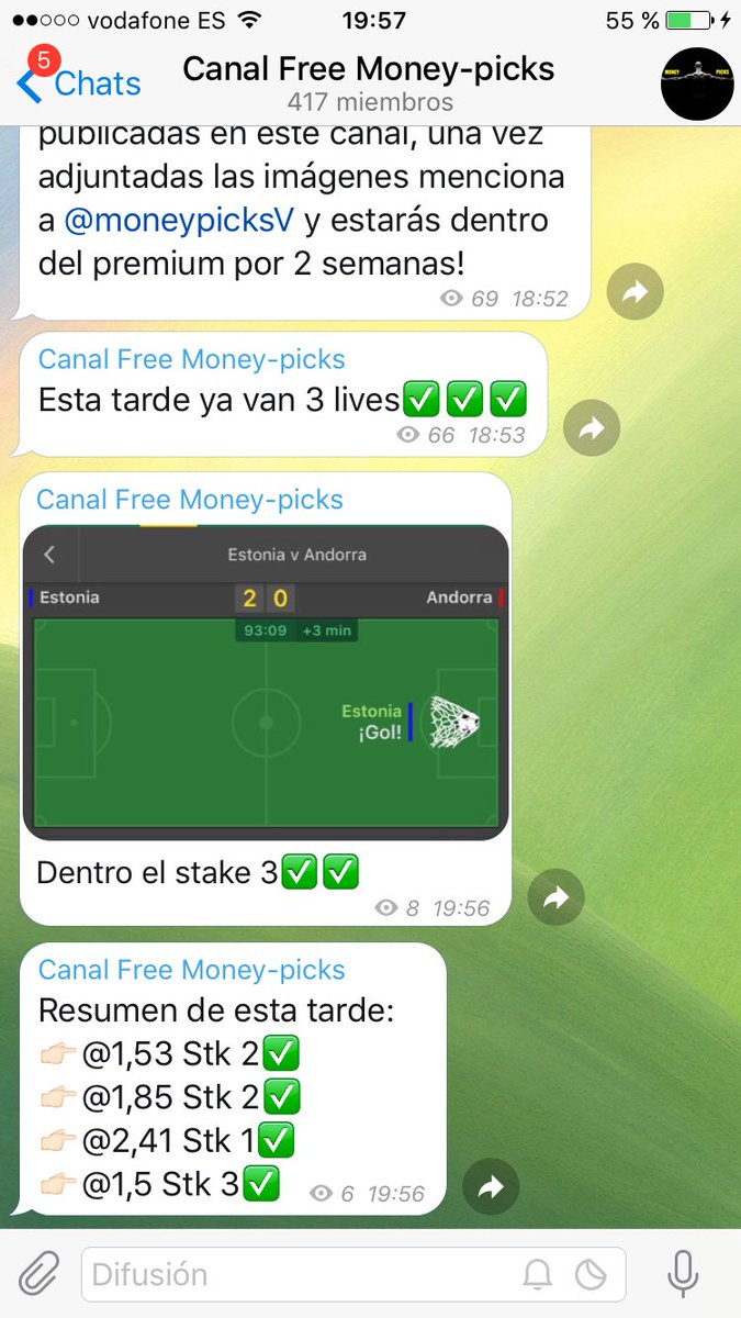 moneypicksV's tweet image. Resumen del FREE esta tarde:
4/4✅✅✅✅
+5,61Unidades✅