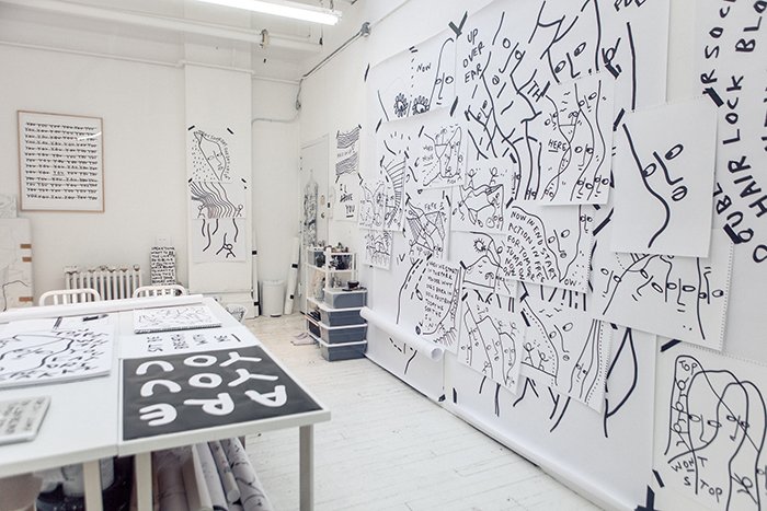 scoutbooks's tweet photo. Inspiring interview with the awesome @shantell_martin on @designsponge this morning: https://t.co/jJj3ixjNlB https://t.co/UCFT55We1k