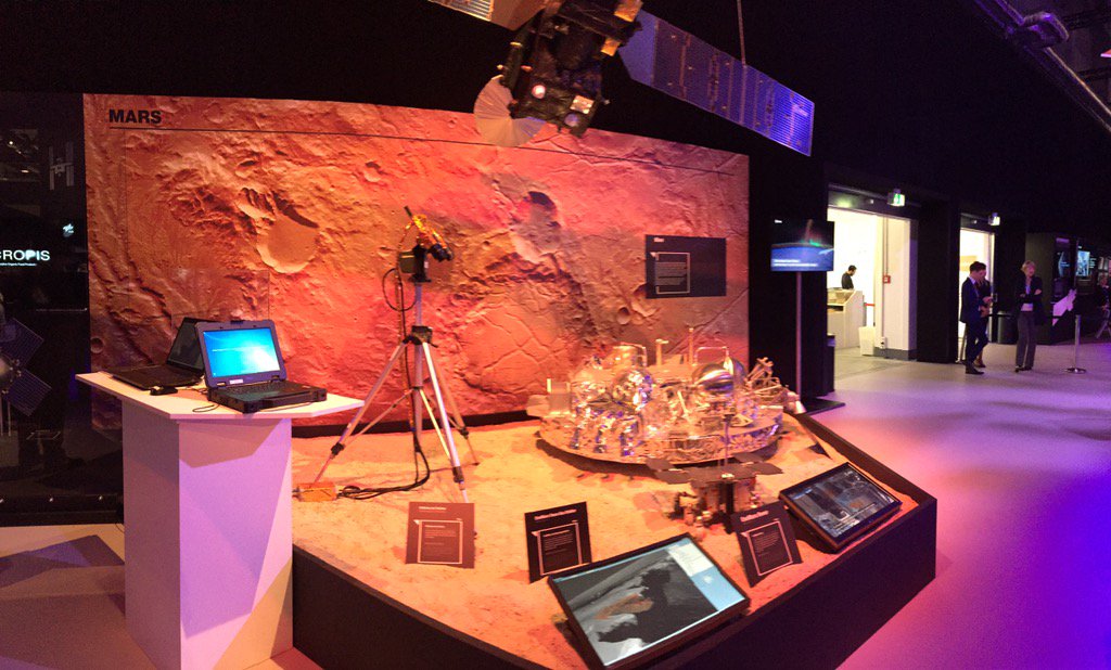 Presenting ExoMars PanCam in the #Spacepavilion at #ILA2016