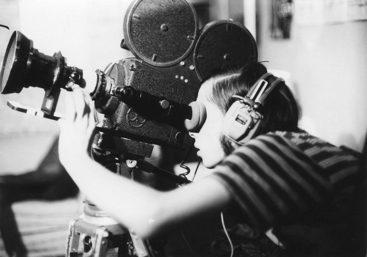 Criterion's tweet image. Looking for some help from you! We’d love to identify what camera our filmmaker friend is using here — do you know?