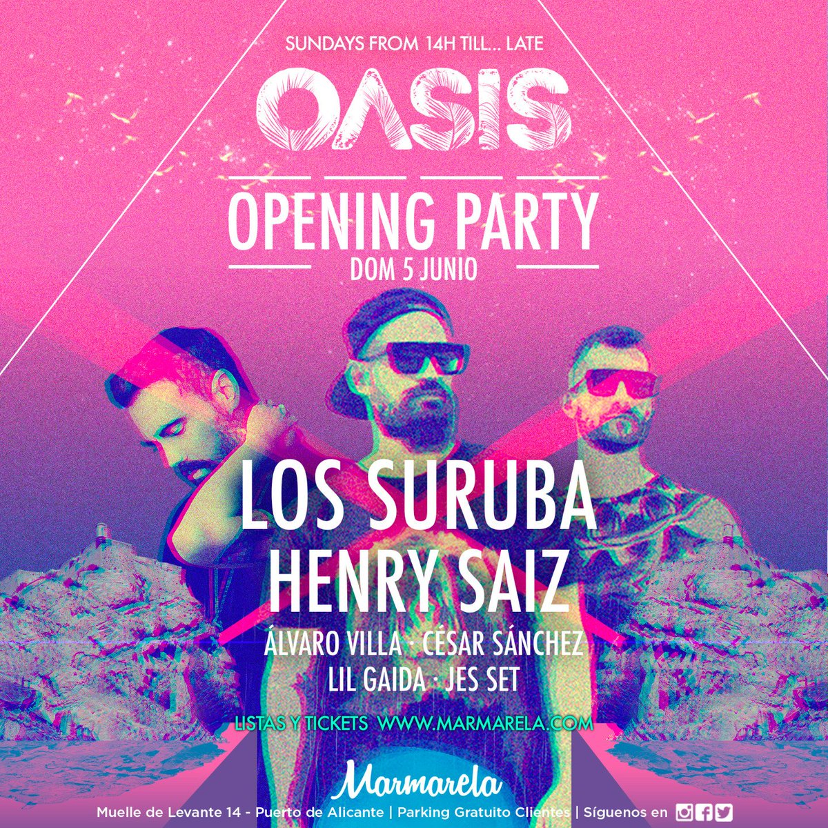 los_suruba's tweet photo. Que ganas de volver a #surubear en el opening de Oasis en @Marmarela_Club con @HenrySaiz, @AlvaroVilla__ y compañia https://t.co/iKychqxTdr