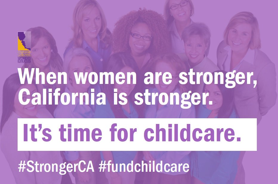 toniatkins's tweet photo. We'll see a #StrongerCA if we #fundchildcare - support for moms, families, &amp; our economy as a whole. https://t.co/nJHjORK7Ed