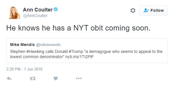 pourmecoffee's tweet photo. I know her whole schtick is to shock, but she is an objectively horrible person https://t.co/RiHJJkDAAy