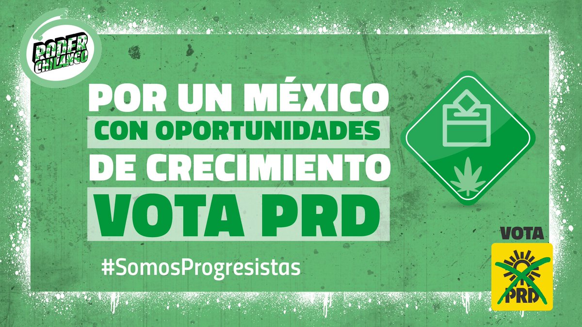 PoderCannabis's tweet image. Por un México con mayores oportunidades #RegulemosYa Este 5 de junio #VotaPRD, es tiempo de #RomperElParadigma