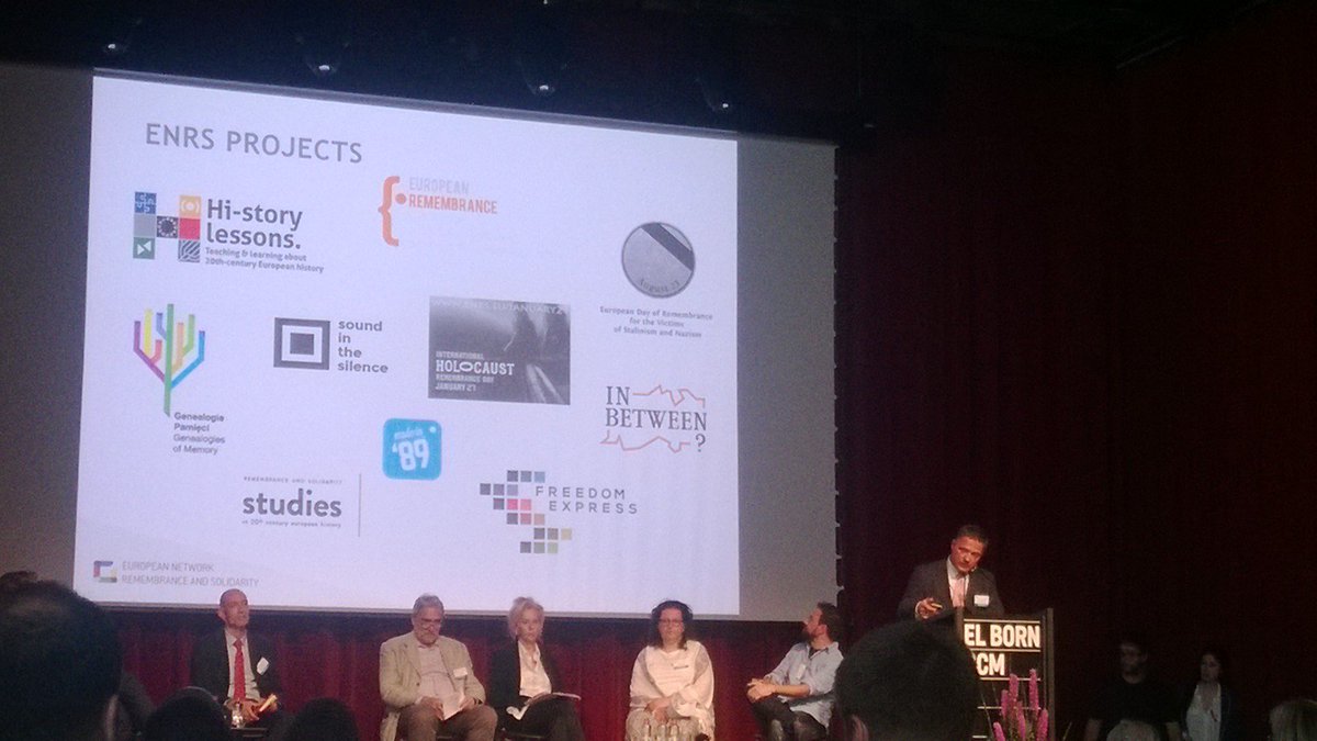 enrs_eu's tweet photo. ENRS director, Rafał Rogulski, presenting our main goals and projects on #RememberEngage conference in Barcelona https://t.co/Mts9TaU8zk
