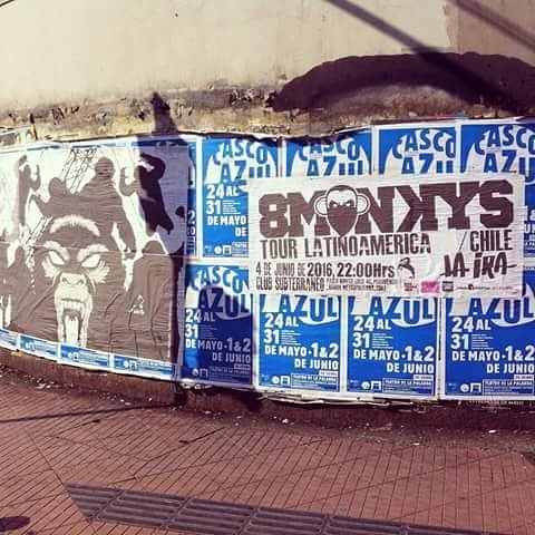 8MONKYS_BAND's tweet photo. Así hoy #PioNono con #Bellavista #Santiago #Chile #8Monkys ya estamos Aquí #EnTuArea Sabado #4junio #clubsubterraneo https://t.co/DNZlIVZkLH