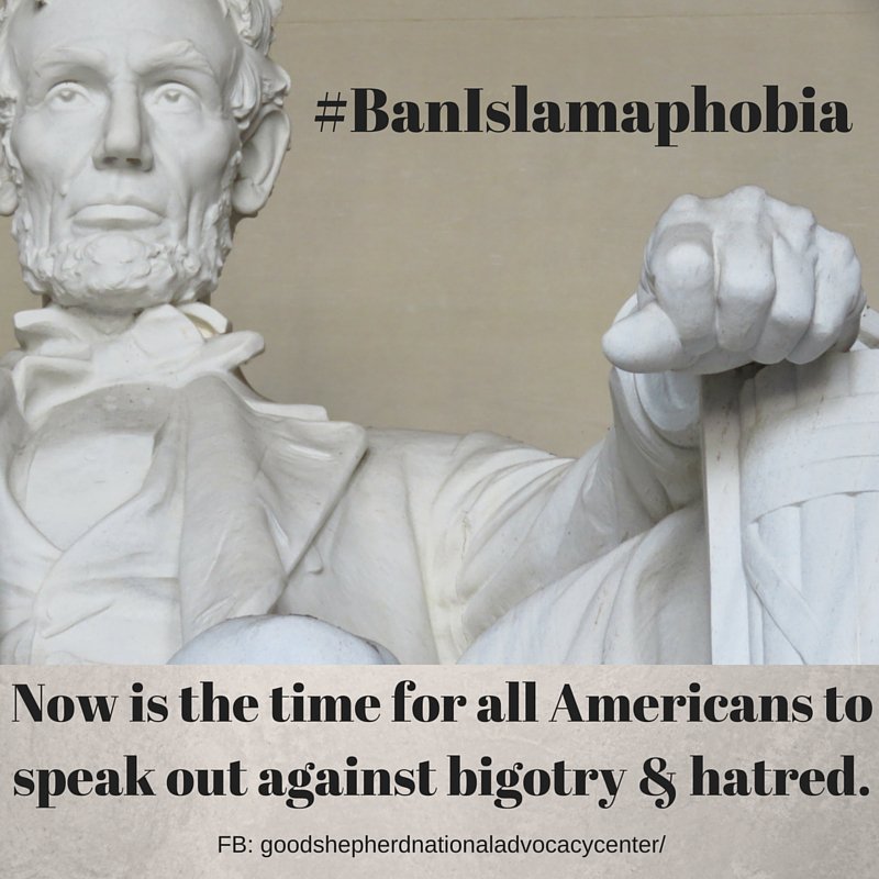 #BanIslamaphobia Now is the time. #Muslims #Catholic #StandwMuslims bit.ly/gsadvocacy