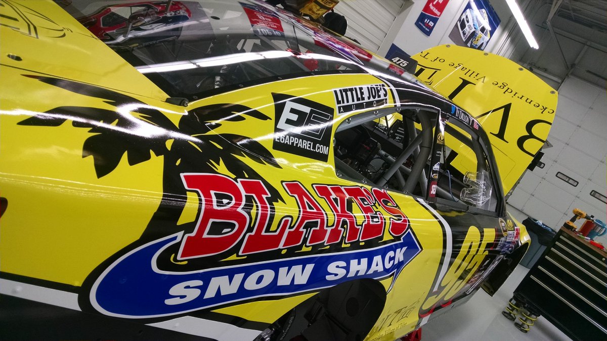 Blakessnowshack's tweet photo. The first peek at the @Blakessnowshack @CSLFR95 running @poconoraceway Sunday. #NASCAR #DownSnydrome https://t.co/altlm4Bi8Z