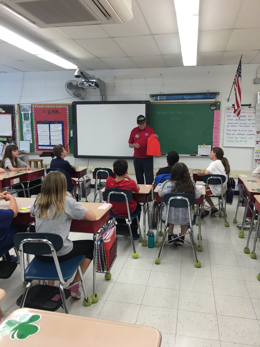 A visit from a veteran we wrote to!! #engage109 #wilmot109