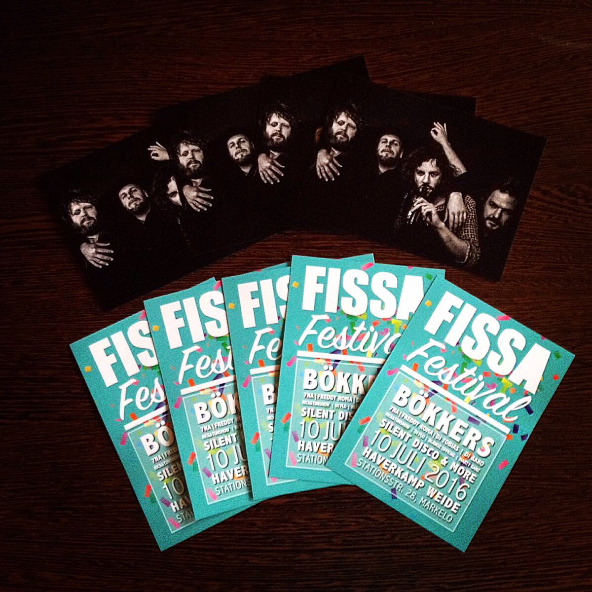 fissamarkelo's tweet photo. De #FISSAFestival-flyers, met Hendrik Jan en de andere mannen van @bokkersheino erop, zijn binnen! #Bökkers https://t.co/MQMemoYVYd