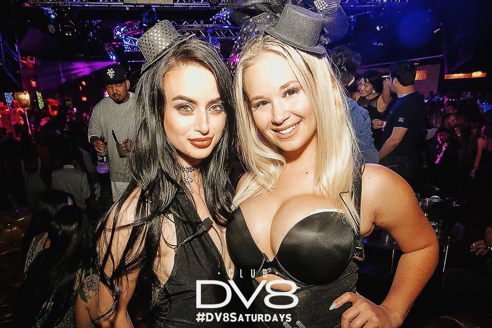 ClubDV8LA's tweet photo. #WCW on our lovely waitresses this past weekend helping create the #DV8Saturdays experience 🎩🐰🎩 #ClubDV8 #Fancy https://t.co/hQqBggUIzO