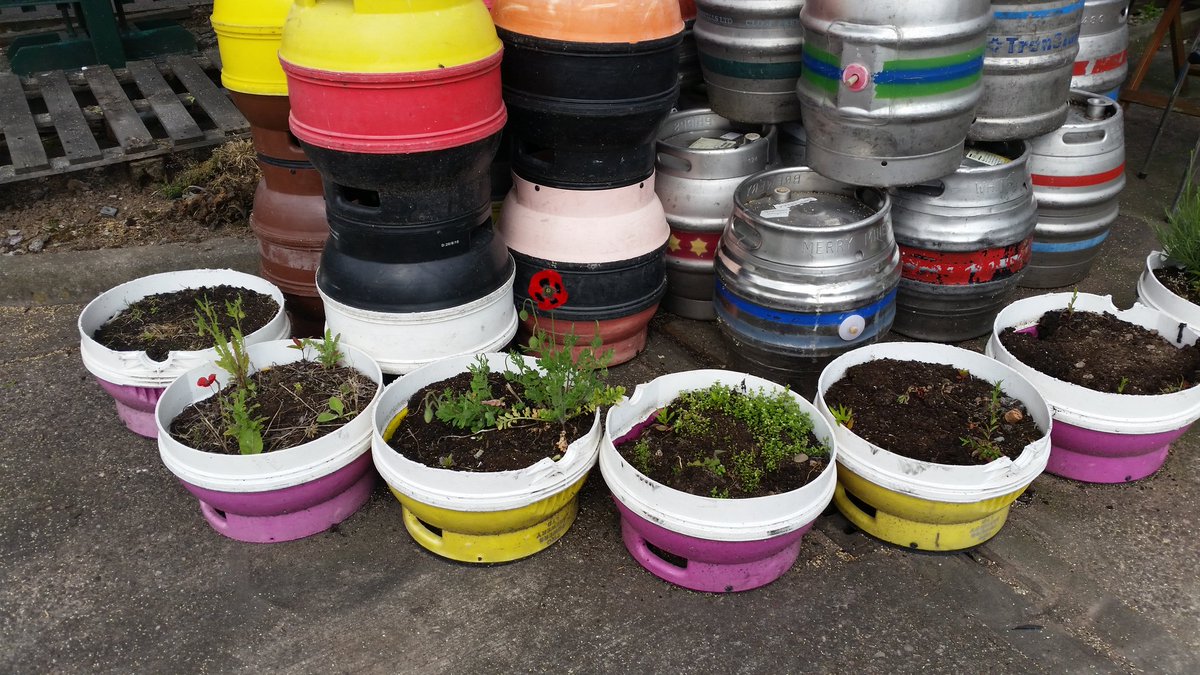 TwoTowersAle's tweet photo. Our beer garden is blooming! ;-) #mottst #jq @BrumHour https://t.co/3IPDoPaGjM