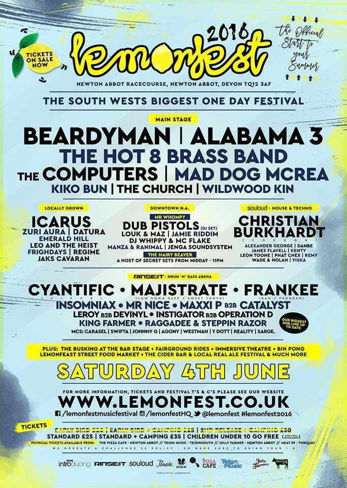 Excited to play @Lemonfest this weekend #festival #newmusic #localfestival #livemusic #localbands #devon
