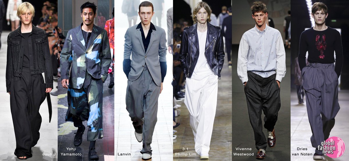 GFN_NewYork's tweet image. "The #Death of #SkinnyJeans" #Paris designers on point with the season's biggest #trend #loose #trousers #menswear