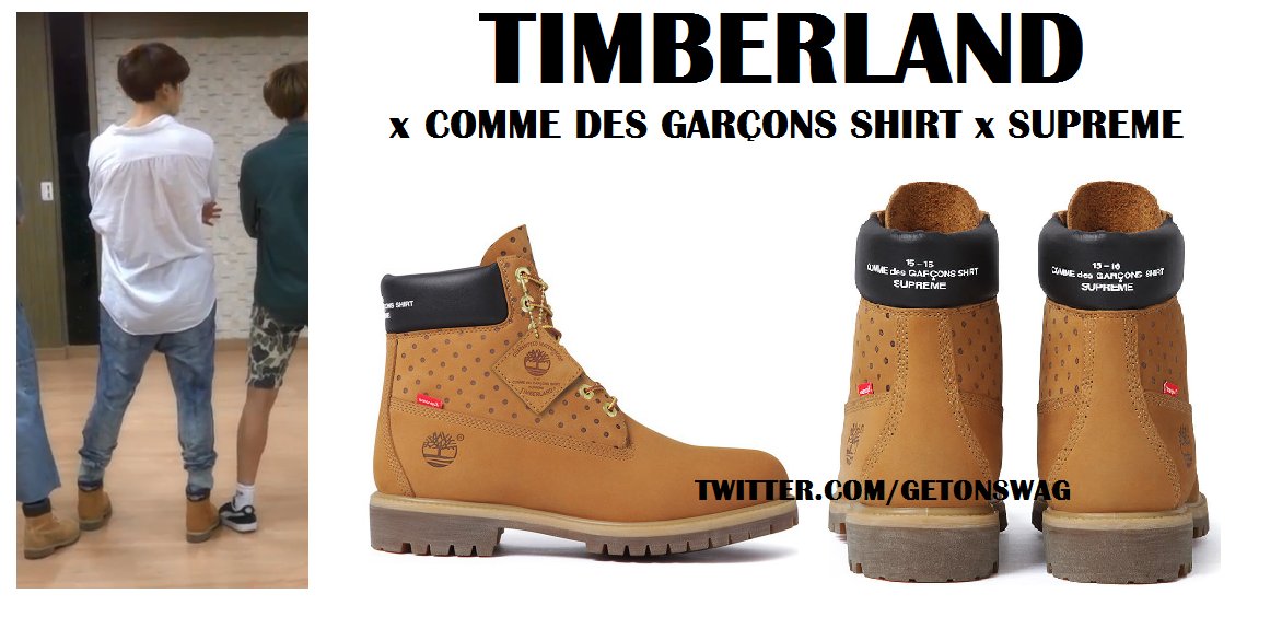 Beyond The Style ✼ Alex ✼ on Twitter: "JUNGKOOK #BTS 160602 '뱁새' Dance Practice #JUNGKOOK TIMBERLAND x Comme des Garçons SHIRT x Supreme Boots https://t.co/cvWMdykrJY" / Twitter