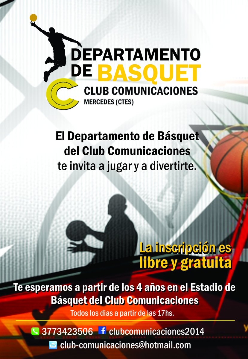EL BASQUET DEL CLUB COMUNICACIONES TE ESTA ESPERANDO!!!